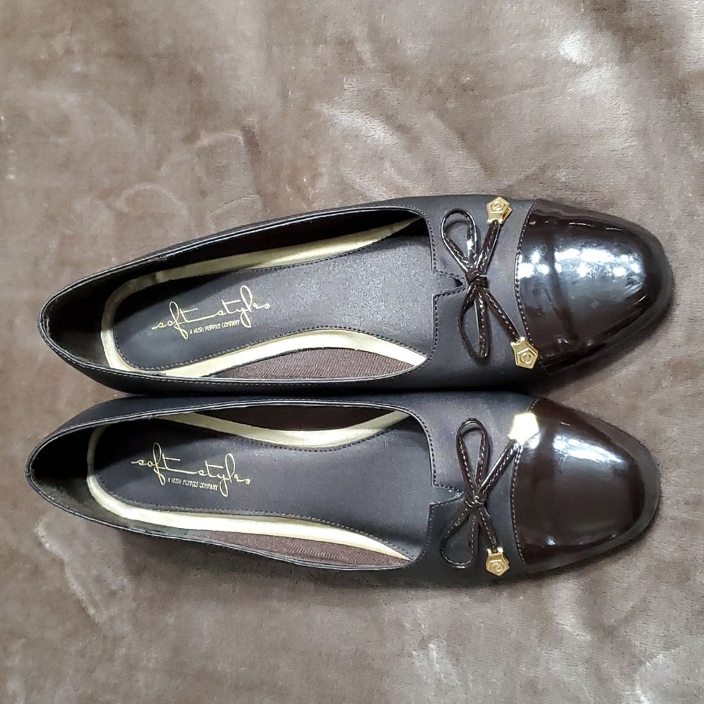 Women's Brown Patton Tipped Dress Pumps
